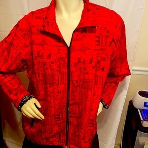 Chico’s red blazer jacket